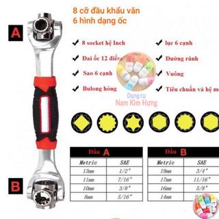 Cờ lê thông minh 8 đầu xoay 48 trong 1