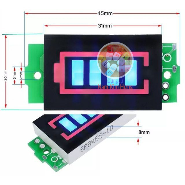 Mạch báo dung lượng pin 1s,2s,3s,4s