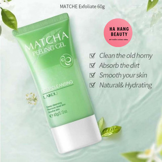Tẩy Da Chết Cho Mặt Matcha Laikou Tuýp 60g