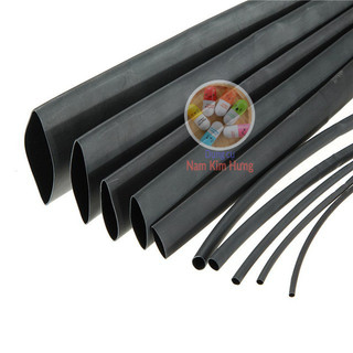 1 mét ống gen co nhiệt, cách điện phi 50 đen