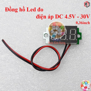 Vôn kế - đồng hồ led đo áp - volt dc 2 dây 4.5~30v