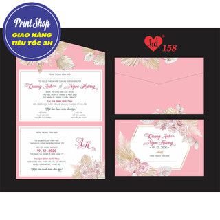 [THIỆP CƯỚI ĐẲNG CẤP] HD158