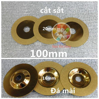Bộ 2 Đĩa cắt,Đá mài kim cương 100mm
