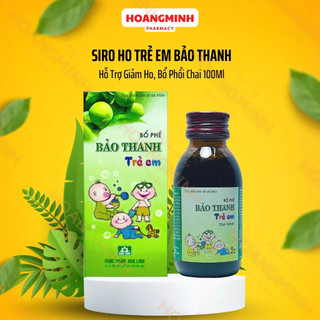 Siro bảo thanh trẻ em hỗ trợ giảm ho, bổ phổi