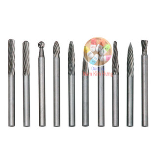 Bộ 20 mũi khắc, mài, làm lũa Vonfram cao cấp 3x3mm