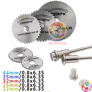 Đĩa cắt răng cắt gỗ nhựa mica thép HSS 22mm đến 44mm