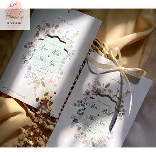 Thiệp cưới mẫu mới TDF12 hot nhất 2022-2023