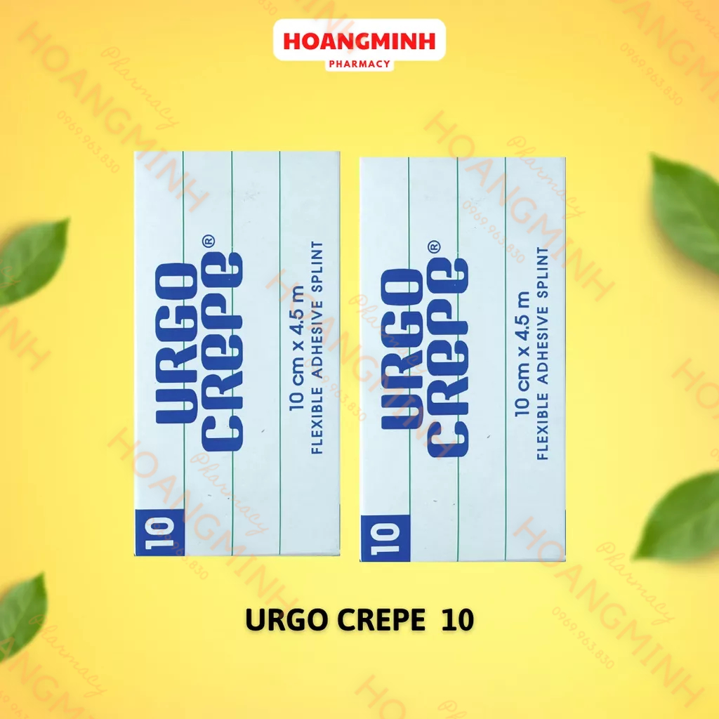 URGO CREPE  Băng Keo Cuộn Y Tế Thun Co Giãn Dán Sườn Trong Chấn Thương, Sau Phẫu Thuật