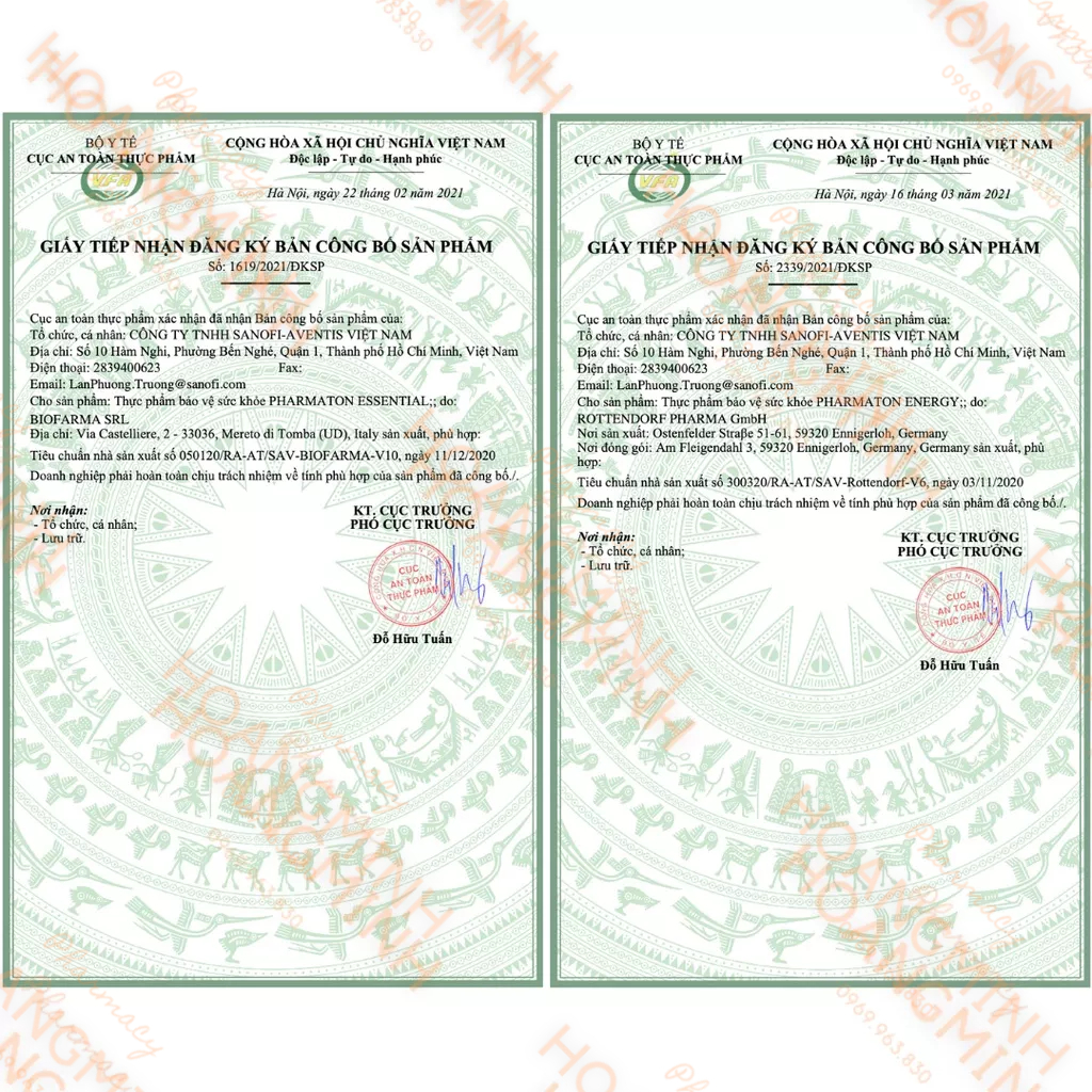 PHARMATON ENERGY và ESSENTIAL Tổng Hợp Vitamin Và Khoáng Chất