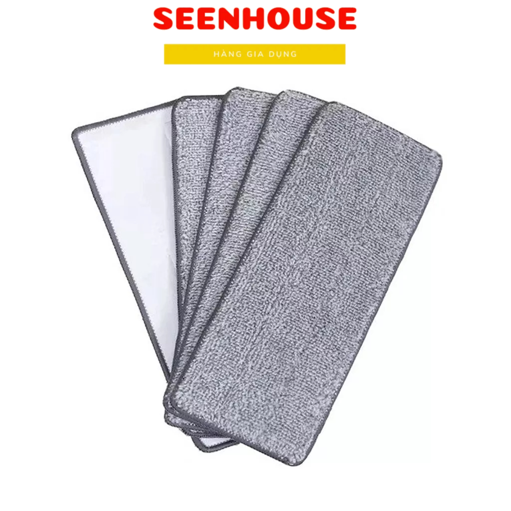 Miếng thay thế cây lau nhà tự vắt (12x32 cm) Bông lau nhà hình chữ nhật