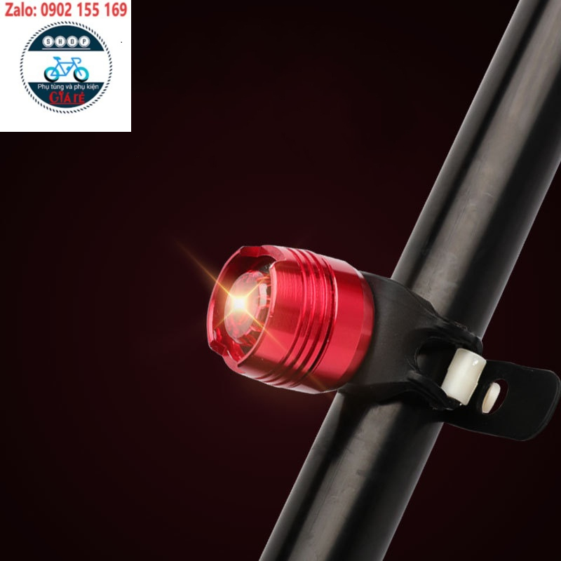 Đèn Hậu RUBY/ Diamond (Kim cương) Xe Đạp - HÀNG CAO CẤP | Vỏ Hợp Kim Nhôm Kết Hợp Gioăng Cao Su Chống Nước