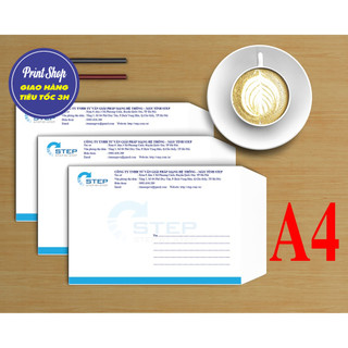 in phong bì A4, A5, A6