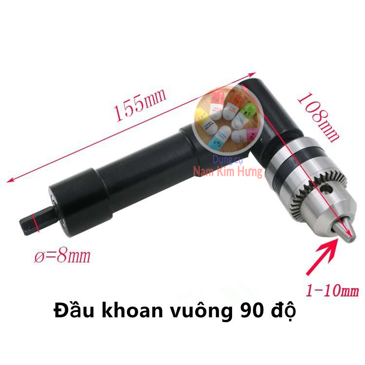 Đầu khoan góc 90 độ
