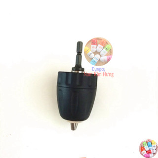 Đầu kẹp mũi khoan 0.8-10mm 3/8-24UNF kèm cán lục giác