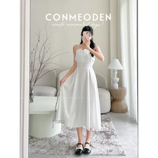 Đầm dài 2 dây lưng chun ORA DRESS CONMEODEN