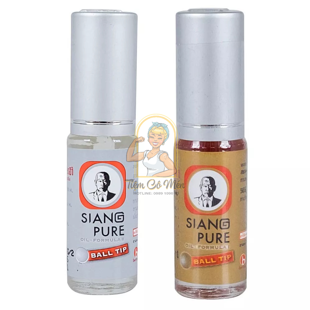 LỐC DẦU GIÓ LĂN ÔNG GIÀ SIANGPURE OIL BALL TIP - 2 MÀU VÀNG/XÁM - DẦU THÁI LAN NỘI ĐỊA