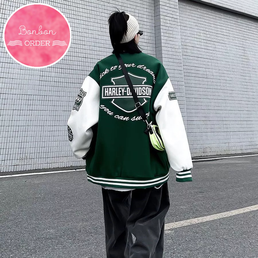 ÁO KHOÁC BOMBER ULZZANG HARLEY DAVISON CỰC CHẤT -