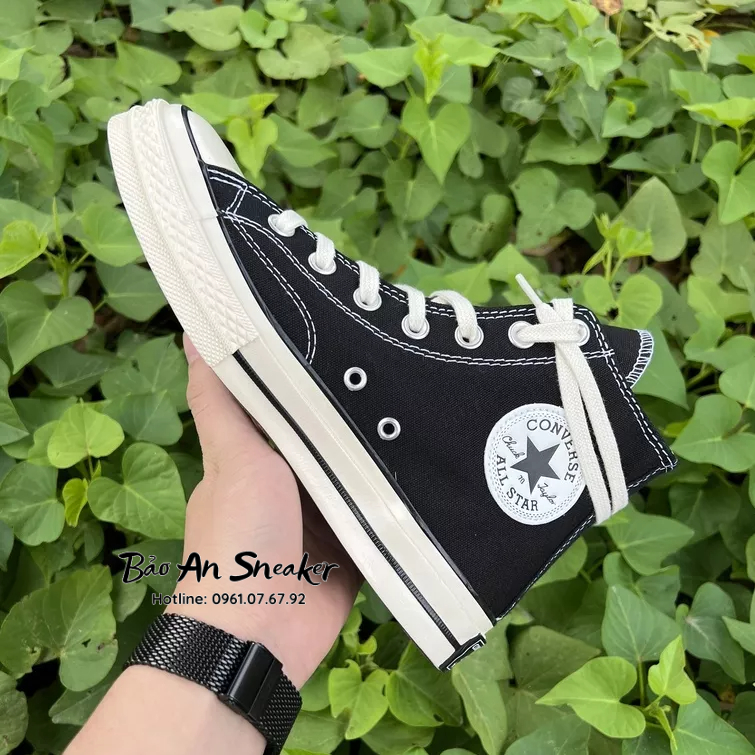 ẢNH THẬT / ĐEN - Giày_Sneaker_Converse_Siêu_Cấp - GIẦY THỂ THAO NAM NỮ CV CỔ CAO, CỔ THẤP