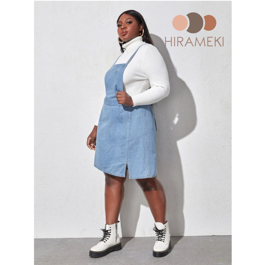 YẾM DENIM LƯNG THUN  BIGSIZE 75-110KG - D124