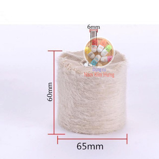 Vải bông đánh bóng hình trụ 65mm