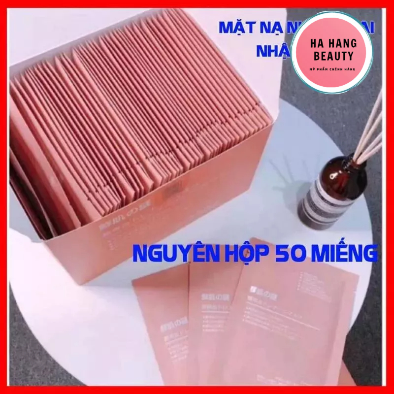 Hộp 50 Miếng Mặt Nạ Nhau Thai Cuống Rốn Nhật