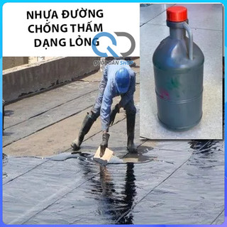 Nhựa đường chống thấm dạng nước chai 1 lít - dầu hắc dạng lỏng