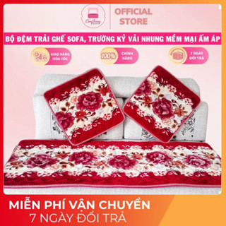 Thảm Trải Ghế Lót Nỉ Trải Ghế 2D  1M65 Gồm 1 Tấm Dài 1M65 Và 2 Ngắn 50*55 SMBB-DDD-149
