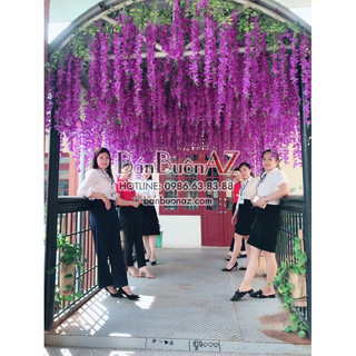 Combo 12 cành  hoa tử đằng cao cấp, cành dài 115cm, bông to đẹp chống gẫy rụng