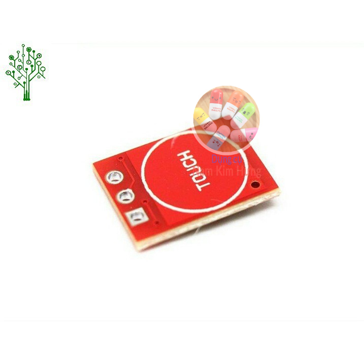 Module nút cảm biến chạm TTP223 đỏ - Touch sensor cảm ứng điện dung
