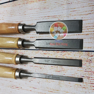 Bộ 4 mũi đục gỗ, khắc gỗ, tiện gỗ đa năng - dao đục gỗ cầm tay ( cán gỗ hoặc cán nhựa )