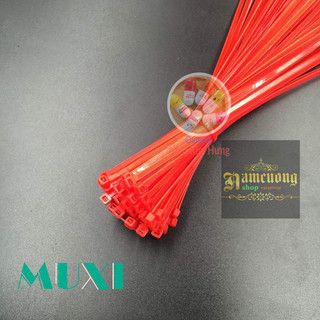 Bộ 100 sợi dây rút màu đỏ 10cm, 1 tấc