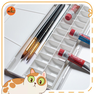 Bảng Palette đôi Marie's Khay Pha màu Đính Kèm 24 Pan Màu đẹp không tì vết