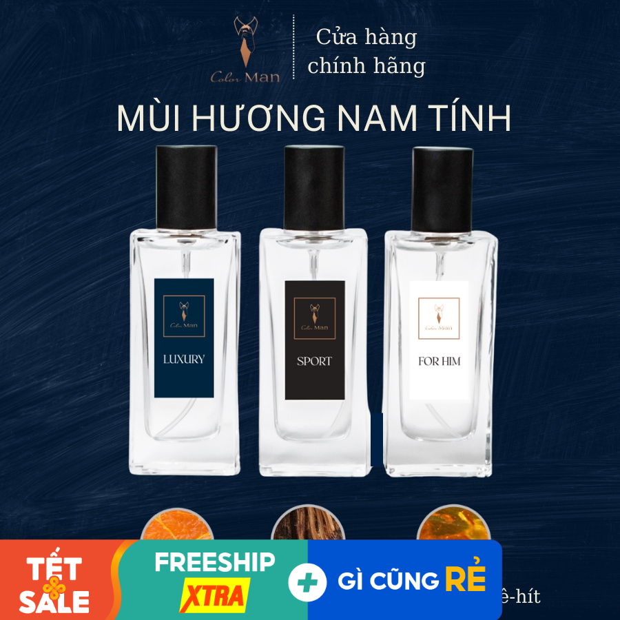 Bộ 3 Chai Nước Hoa Nam Color Man 30ml