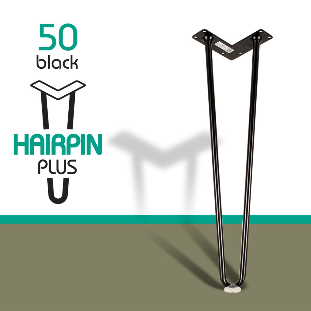 Chân bàn sắt Hairpin Plus 50cm (ĐK 14mm)