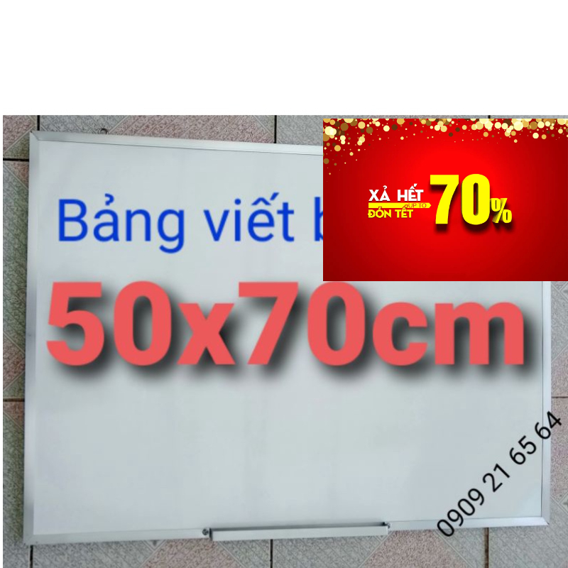 Bảng viết bút lông 50x70cm, bảng trắng, bảng viết cho bé, bảng học sinh, bảng ghi chú văn phòng