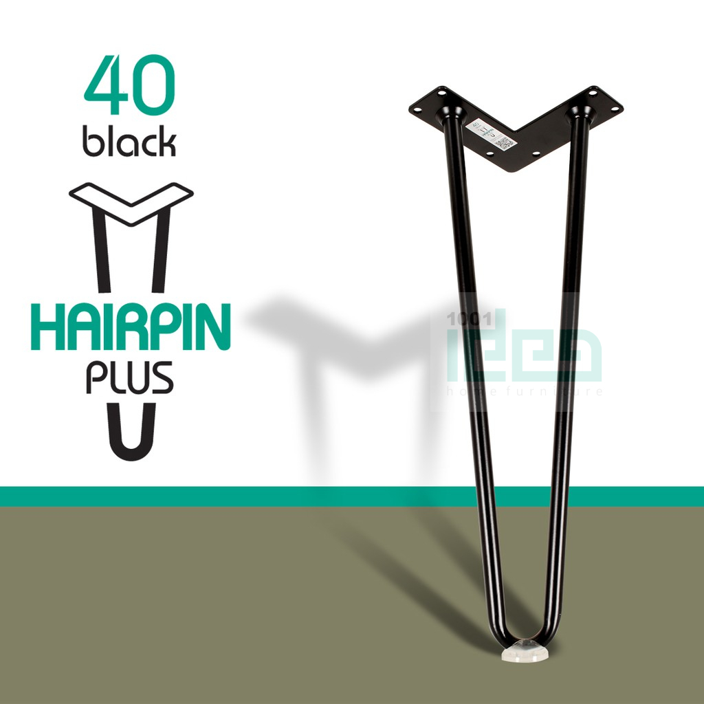 Chân bàn sắt Hairpin Plus 40cm (ĐK 14mm)