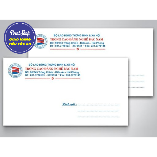 In phong bì A4, A5, A6