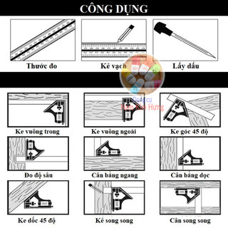 Thước đo góc thủy đa năng chất lượng cao