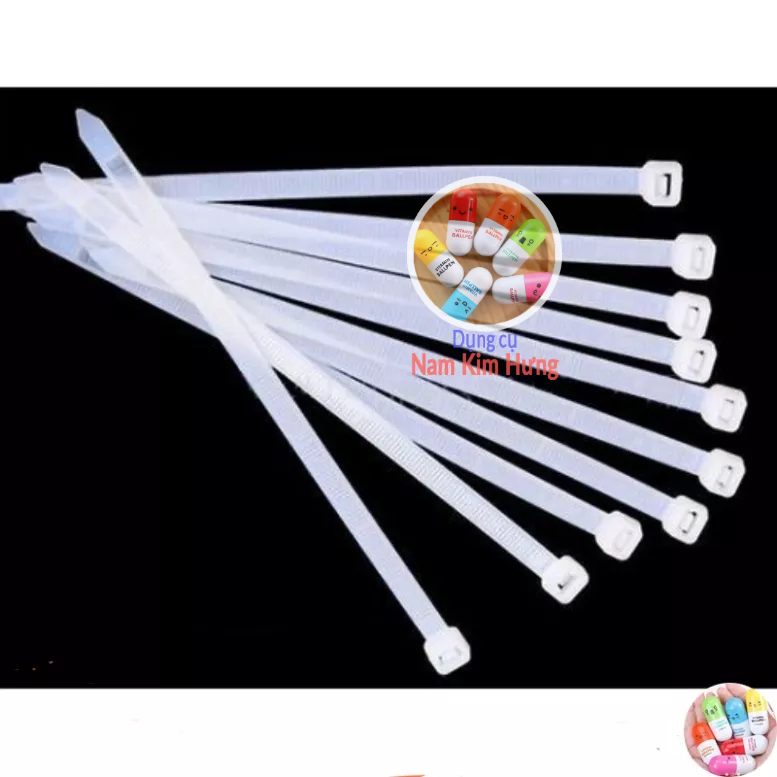 Dây thít các loại 3*150, 3*200, 4*250, 5*300mm (giá 10c)