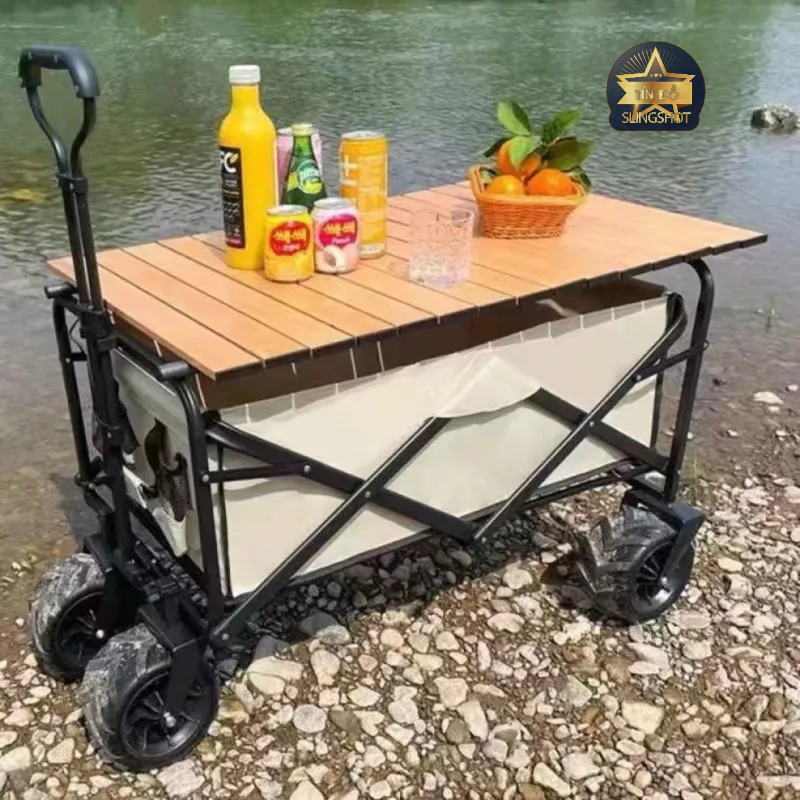 Xe Kéo Dã Ngoại Gấp Gọn Du Lịch Cắm Trại – Xe Kéo Đẩy Đựng Đồ Du Lịch Sức Chứa 100Kg - DCP16