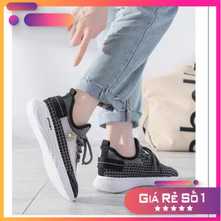 (SIÊU RẺ) GIÀY NỮ CỔ CHUN THÊU HÌNH HOA CÚC ĐẸP ĐỘC LẠ ĐẾ NHẸ ĐẸP - GIÀY THỂ THAO NỮ CỔ CHUN YZ
