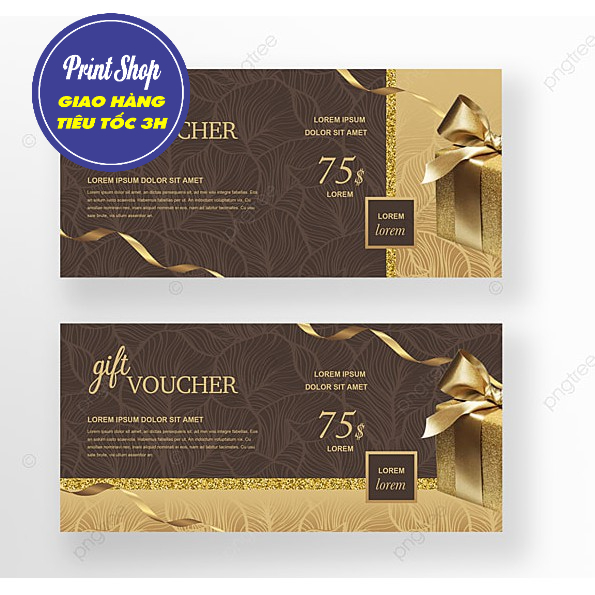 In Voucher Spa, thẻ quà tặng, thẻ khuyến mãi. voucher khuyến mãi