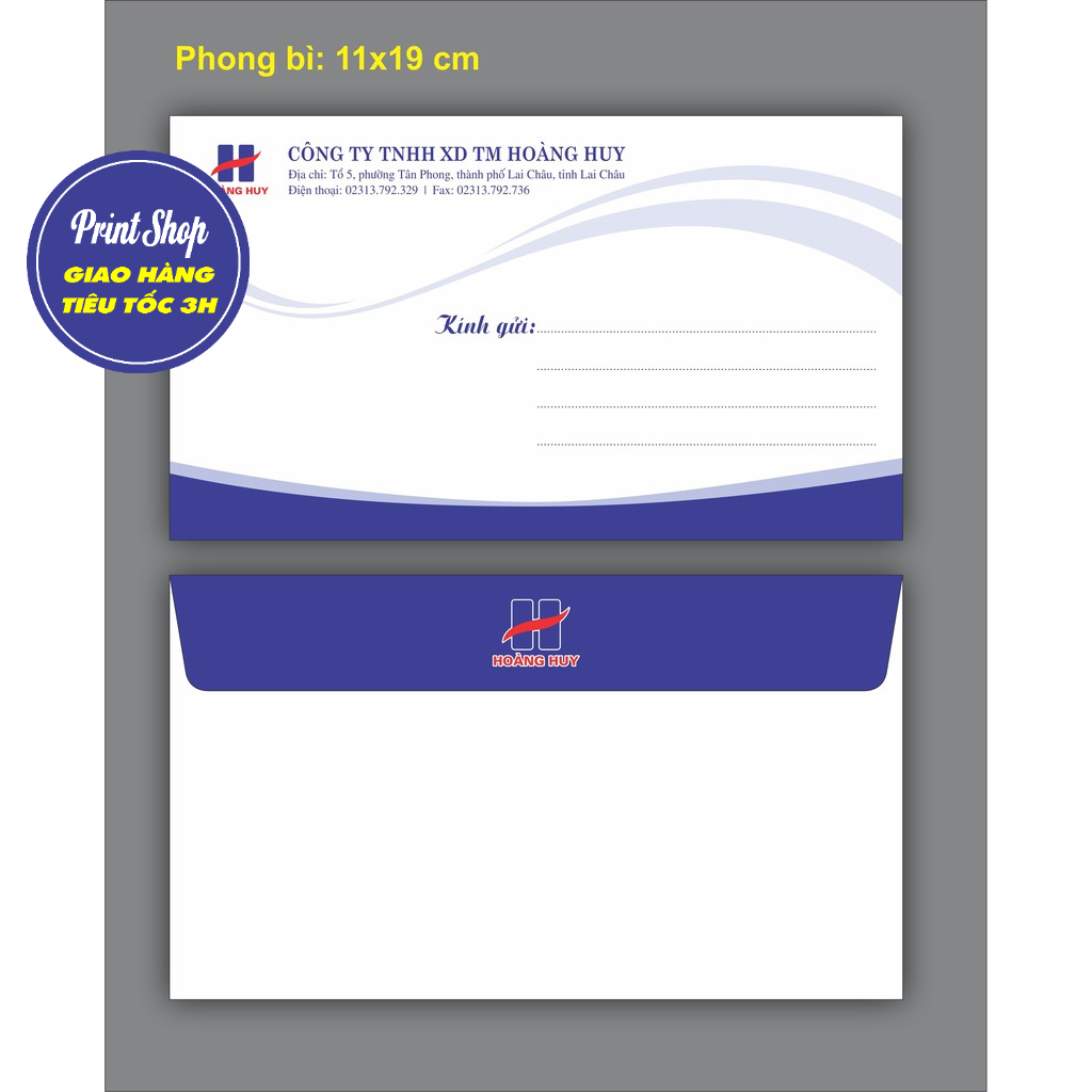 In phong bì A4, A5, A6