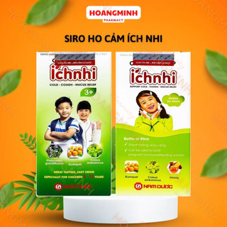 Siro ho cảm ích nhi, hỗ trợ giải cảm, giảm ho, tiêu đờm, giảm sổ mũi, phòng cảm lạnh cho bé