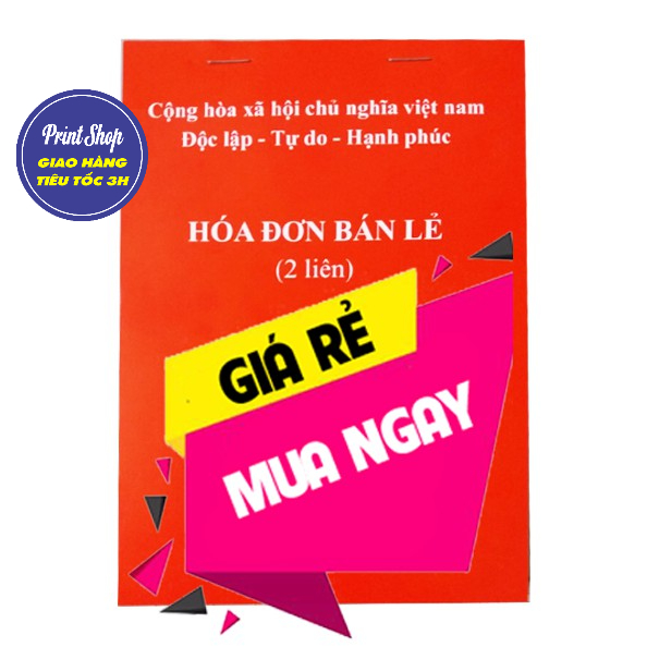 Hóa đơn bán lẻ 2 liên