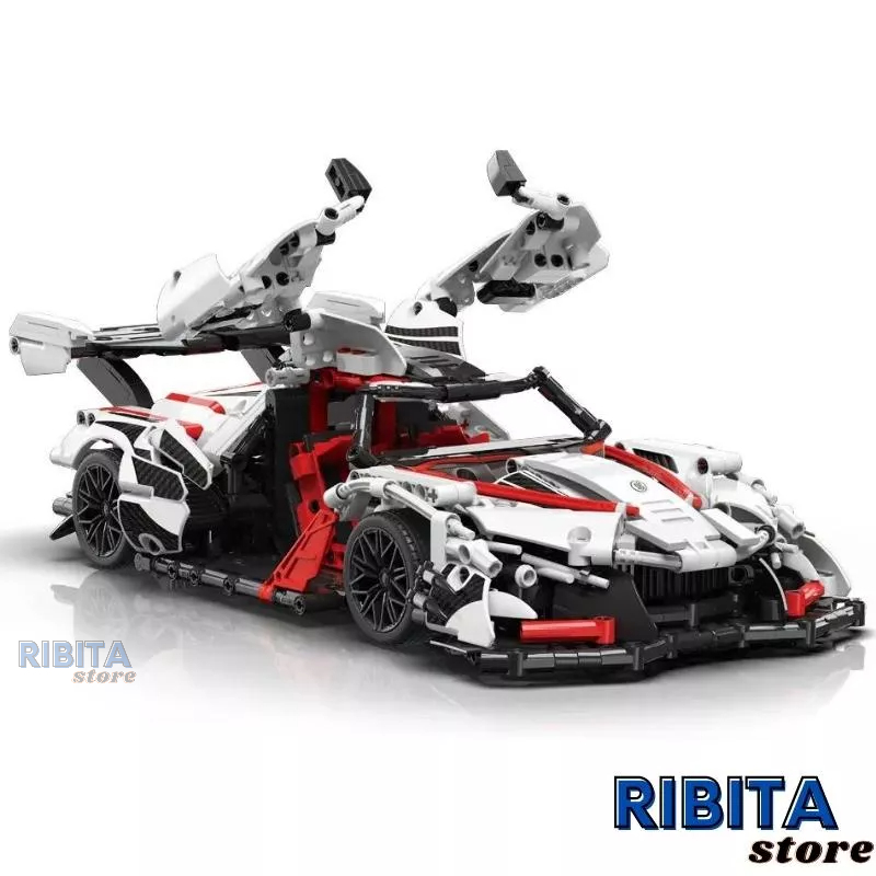 Mô hình lắp ráp kiểu LEGO Siêu xe đua lắp ráp Lamborghini - Đồ chơi giúp bé học hỏi và phát triển trí tuệ ribita 447