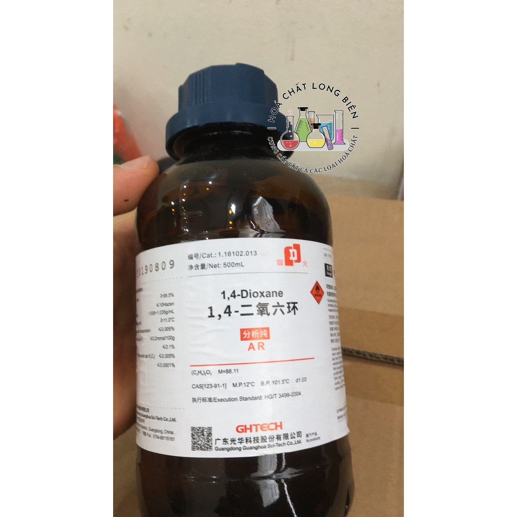 hóa chất 1,4-Dioxane            cas:123-91-1            500ml