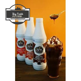 [Mã GROSALE2703 giảm 8% đơn 250K] Sốt/ Sauce APM Hương Caramel/ Socola/ Dâu chai 1kg - Trang Trí Kem, Sữa Chua