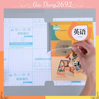 Sét 10 Tờ Decal Giấy Bọc Vở BỌC SÁCH VỞ Cho Bé Yêu Trong Suốt