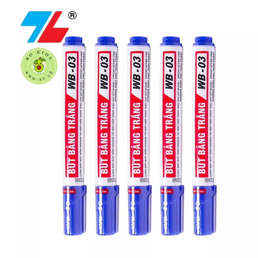 Bút Lông Bảng Thiên Long WB-03 Tách Lẻ 5 cây và nguyên hộp 10 cây